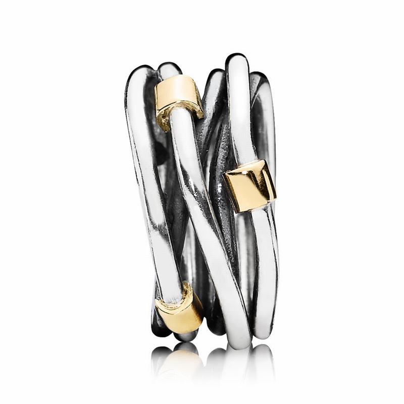 Pandora Silver Rope Bands Stackable Ring Egypt QU7481596
